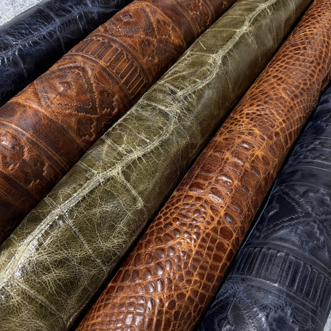 Rustic Embossed Leathers