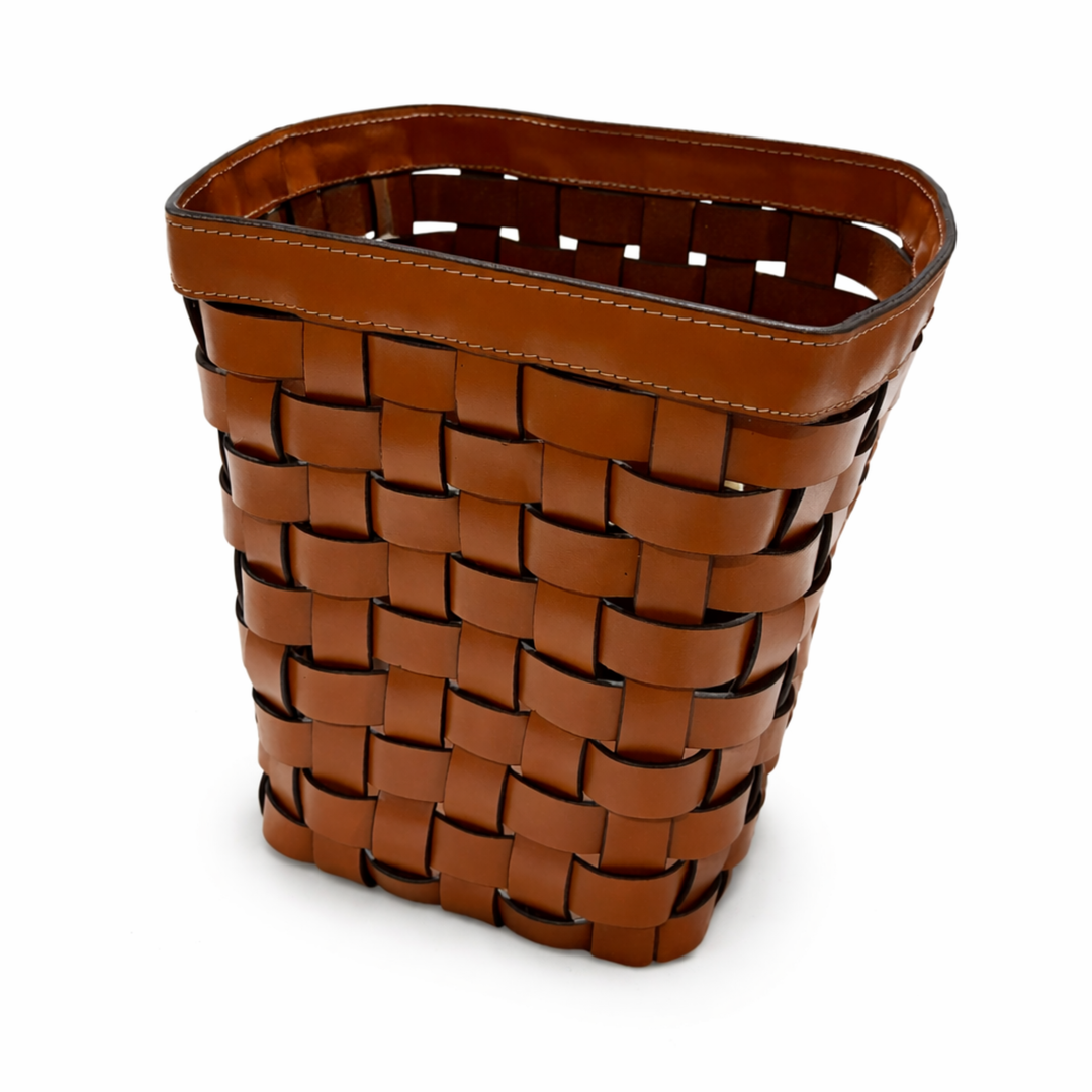 Leather Basket